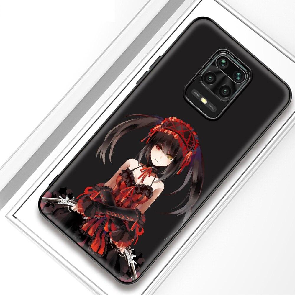 Чехол для телефона Date a Live Tokisaki Kurumi Funda для Xiaomi Redmi Note 8 11 10 Pro 10S 9S 9 9T 8T 9C 9A 8A 7 K40, игровой мягкий чехол