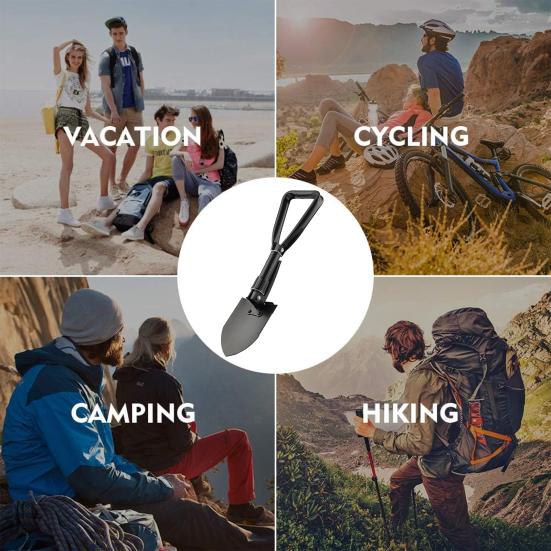 Многофункциональная военная складная лопата, высокая прочность, компактный размер, портативная лопата для кемпинга, многофункциональный инструмент для альпинизма