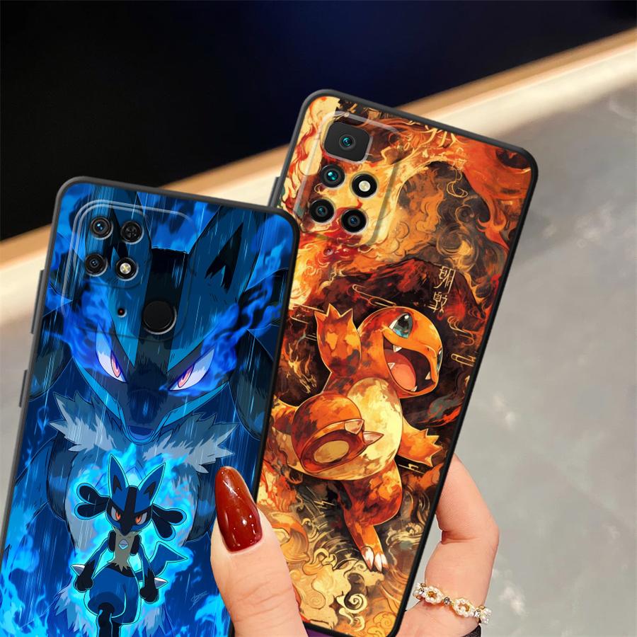 Чехол для телефона Funda для Xiaomi Redmi 14C A1 A2 Plus 12C 9 A3 10 K40 K80 Pro A5 A4 13C Милый Пикачу Покемон