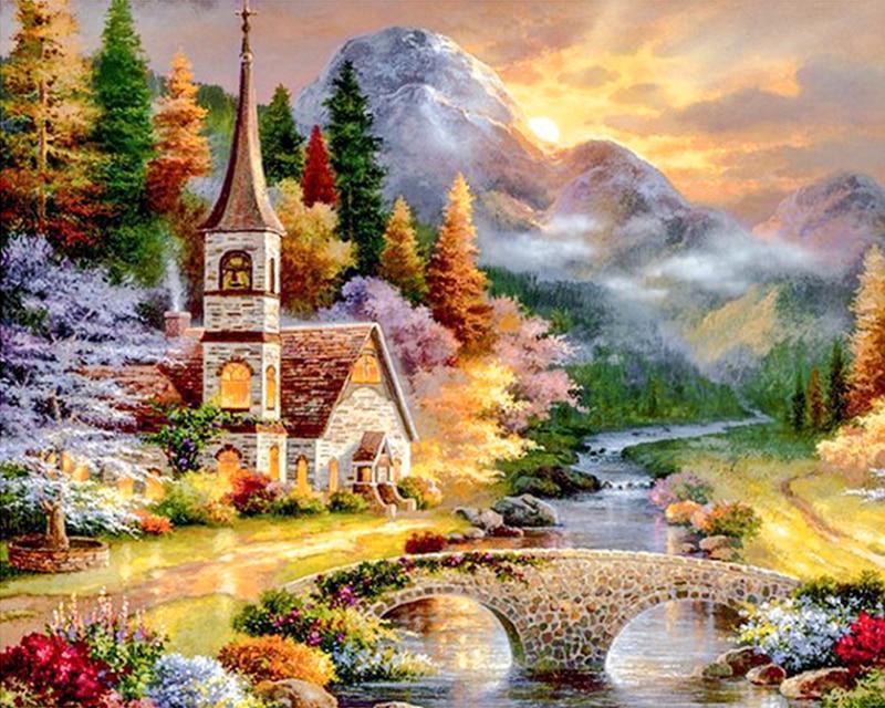 Набор для алмазной живописи кошка собака волк и девушка животное 5D DIY Алмазная вышивка цветок сельский пейзаж вышивка крестиком стразы мозаичное украшение