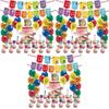Яркий набор флажков-гирлянд на тему Numberblocks для веселого оформления вечеринки и принадлежностей
