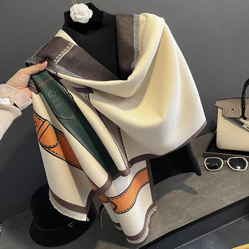 Shawl Women's Cashmere Tassel Warm Scarf