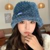 Small Plush Bucket Hat Women's Autumn and Winter Temperament Versatile Warm Ear Protection Bucket Hat Tide