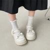 Женские черные туфли Мэри Джейн на толстой платформе, женские осенние новые туфли-лодочки из лакированной кожи, женские туфли в стиле Лолиты с бантом и толстой подошвой