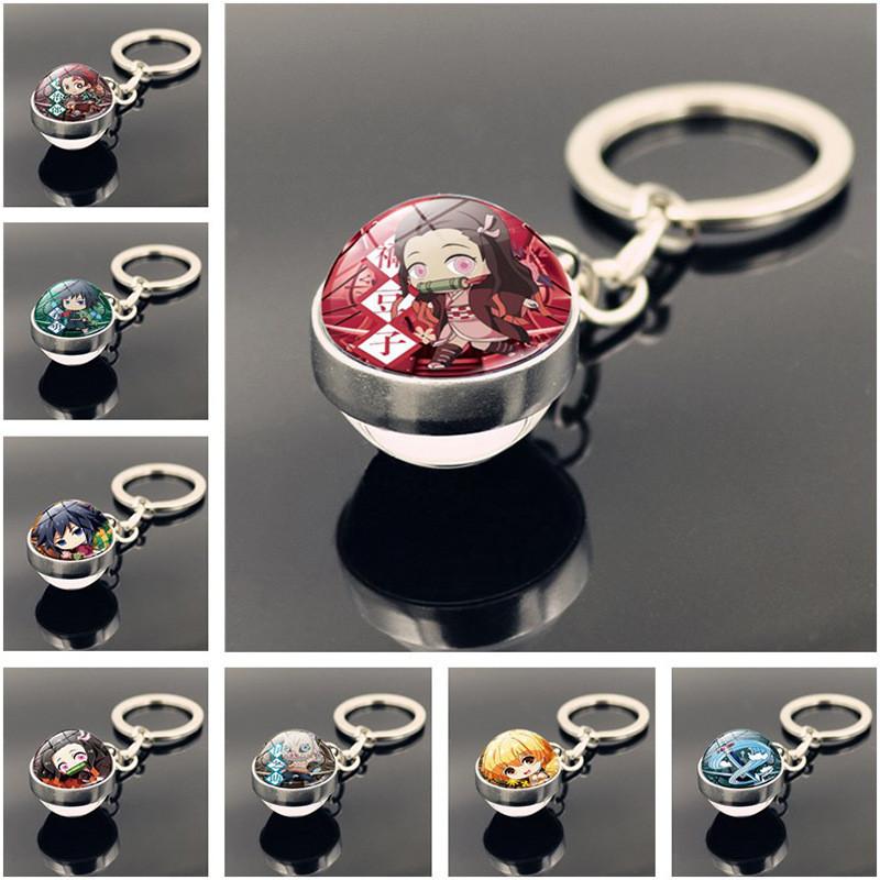 Стильные аксессуары-брелки «Истребитель демонов» для фанатов Современный минималистичный дизайн