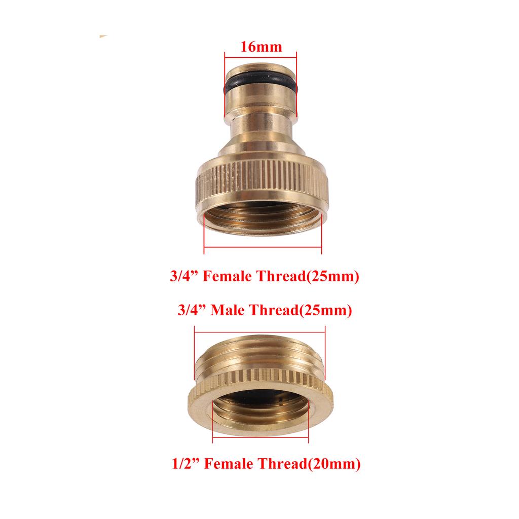1/2 "3/4" резьбовой кран латунный адаптер 1/2 "труба быстроразъемный разъем садовый полив ирригация автомобильная мойка водяной пистолет фитинг