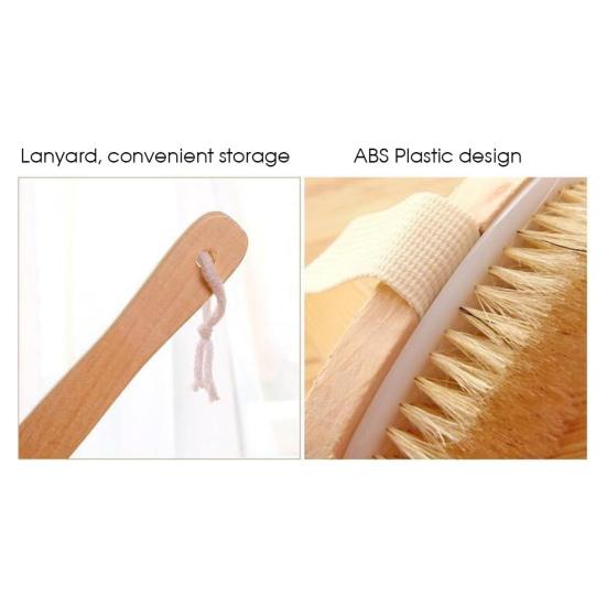 1 шт/3 шт щетка для сухой чистки тела из натурального дерева щетка для ванны эргономичная ручка сзади