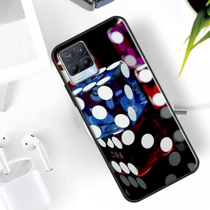 Кейс для покера и костей для Realme 15 11 12 13 14 Pro Plus C53 C55 C51 C25 C63 C61 C65 C67 C71 C75 GT6 GT7 Pro