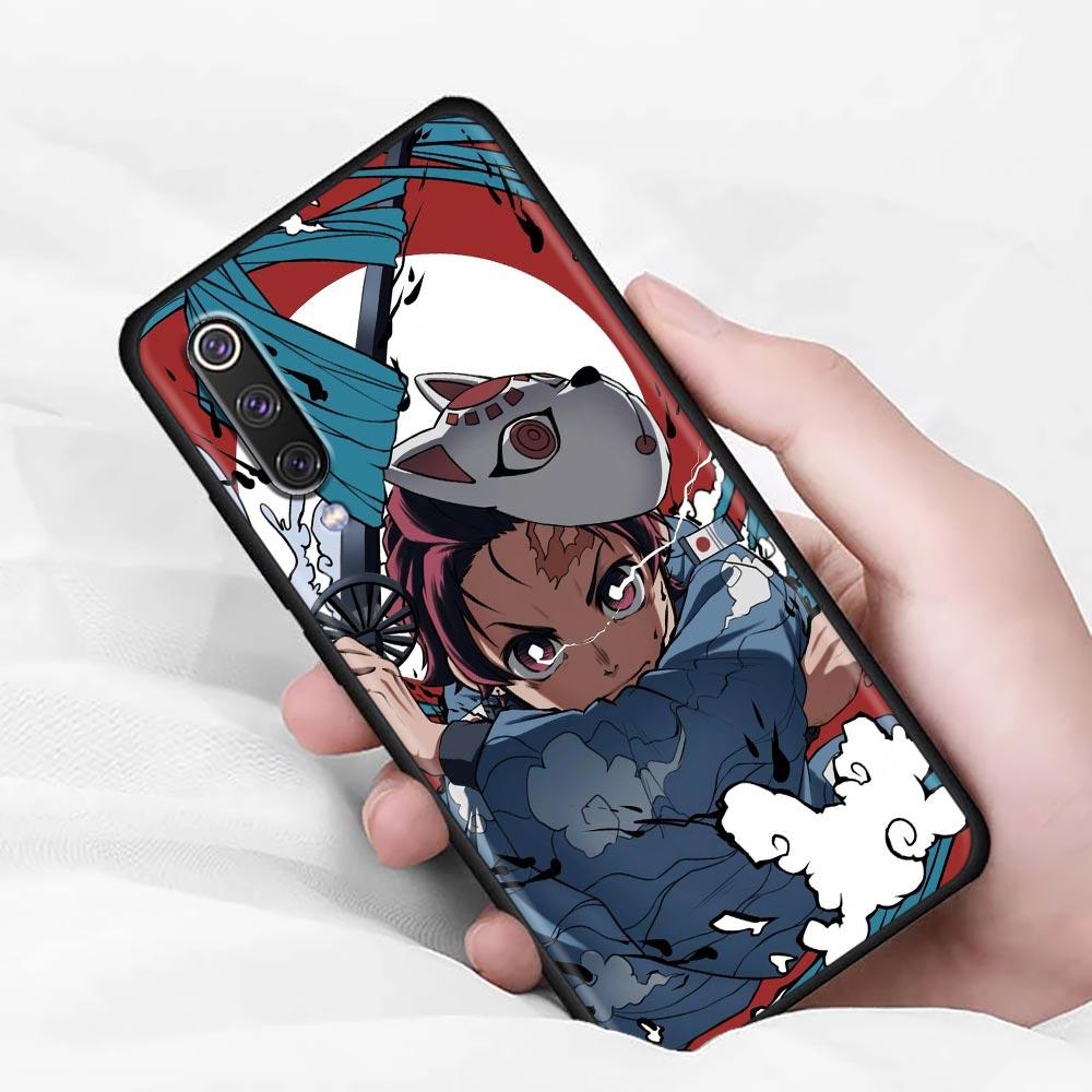 Мягкий чехол Anime Demon Slayer Kamado Tanjirou Nezuko для Xiaomi Mi 9 9se 8 10 T A2 Lite 10S 9T CC9 Note 10 Pro 9Lite Cover Fundas