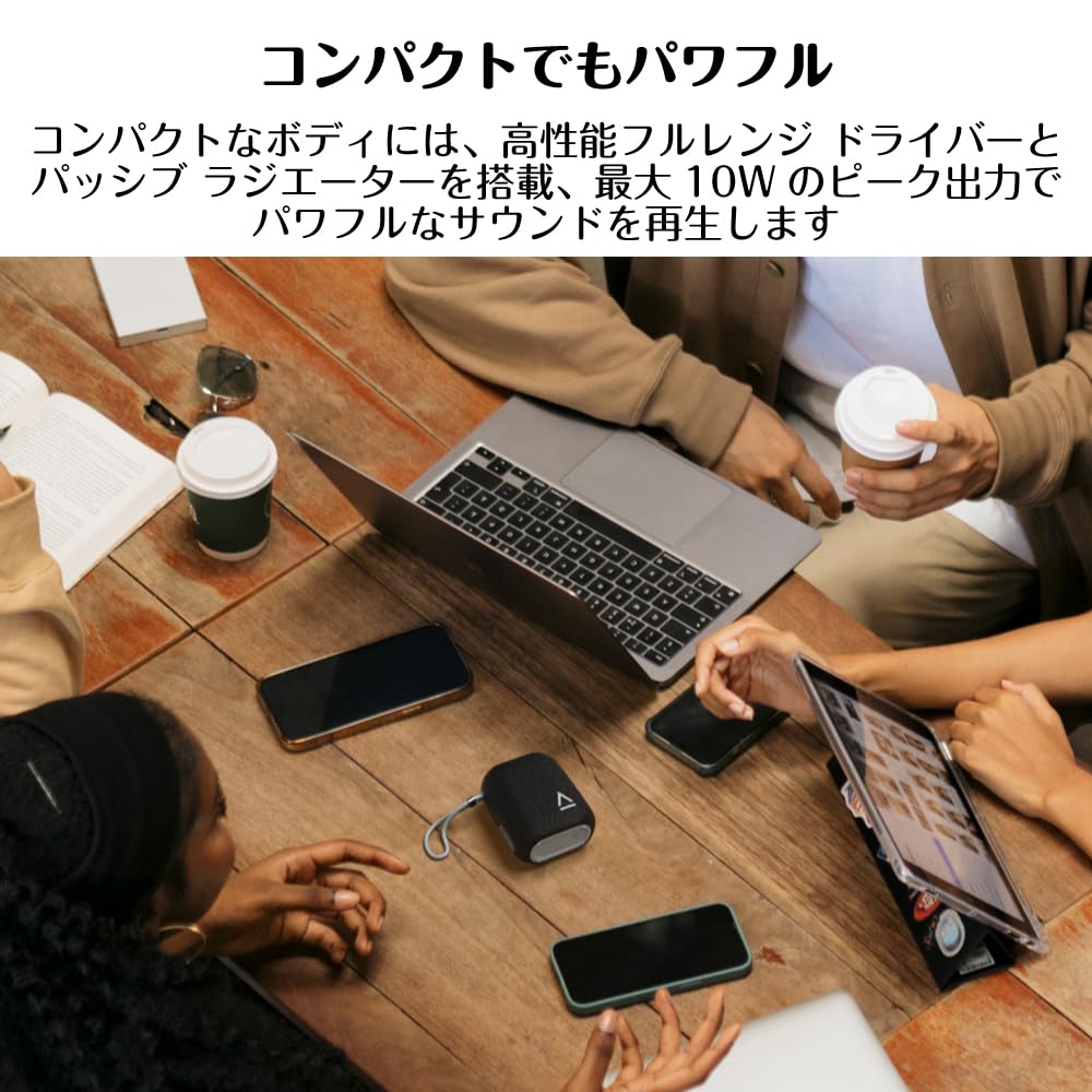 Креативная MUVO Flex Черная, 10 часов работы, Водонепроницаемая портативная Bluetooth-колонка (SP-MVFL-BK)