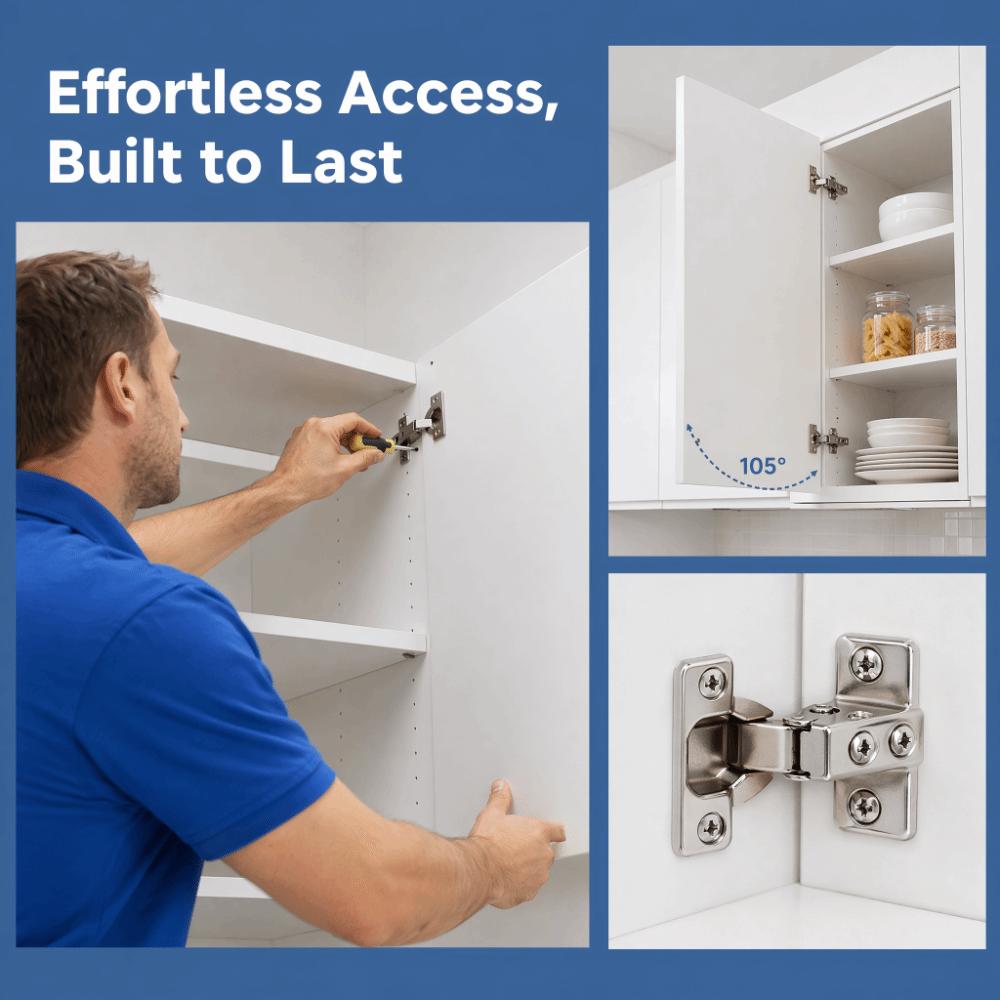Cold rolled steel Cabinet Door Hinge Damper Hydraulic Hinge Durable Soft Close Hinge Cabinet Doors