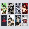 Transparent Case for Samsung A04 A14 A23 M33 M53 Realme 10 9 C35 C55 VIVO X80 Infinix Hot 30 Note 11 Tecno Spark 8P Pro W-48 Black Clover