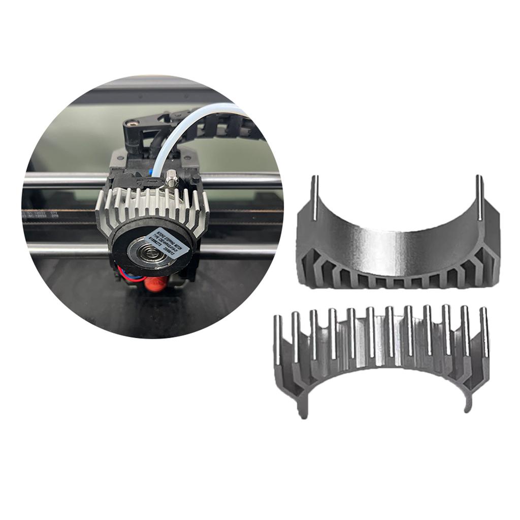 Черный алюминиевый радиатор для 3D-принтера K1MAX36, самоклеящийся радиатор с круговым шаговым двигателем и тихим пассивным охлаждением