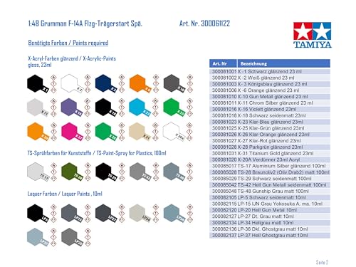 Tamiya 1/48 Серия шедевров авиации №. 122 Grumman F-14A Tomcat (Поздняя модель) Стартовый Набор Пластиковая Модель 61122