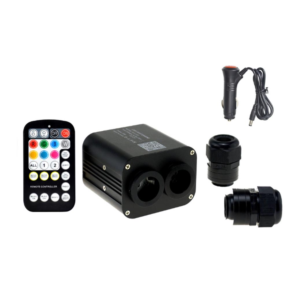 RGBW LED Twinkle Car Roof Stars Starry Sky Ceiling Light Kit 400Pcs Optic Fibers