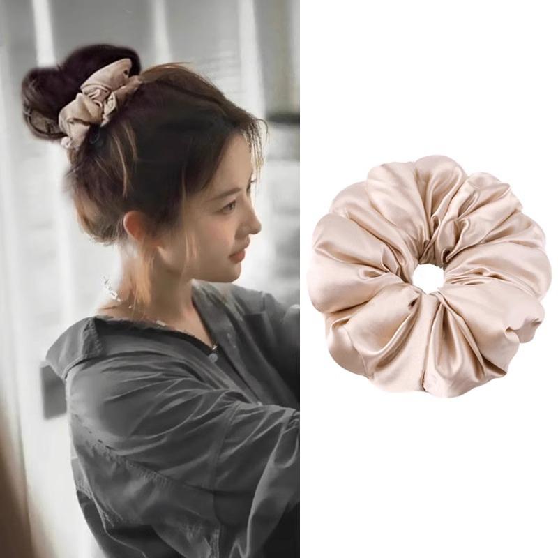 Headband Elegant Elastic Ponytail Scrunches For Women Girls Sweet Hair Accessories Soft Solid Color Hair Bands Gifts