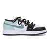 Jordan Air Jordan 1 Puppy Fragment Низкие Винтажные Баскетбольные Кроссовки Мужские Черно-Зеленые 553558-131(Команда85-)