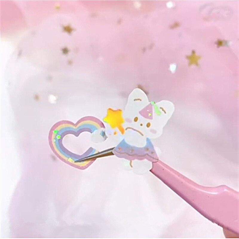 Лазерные наклейки серии Magic Fairy Tale, симпатичный мини-альбом, материал для самостоятельного изготовления, эстетическая открытка для девочки, альбом, блокнот, декоративные наклейки