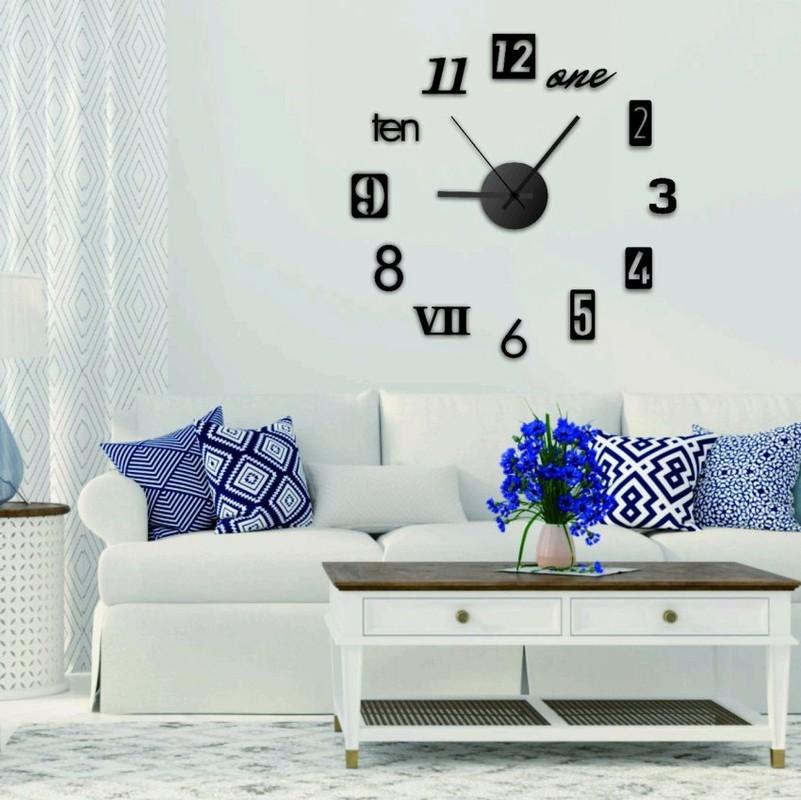 Self Adhesive 3D DIY Wall Clock Sticker