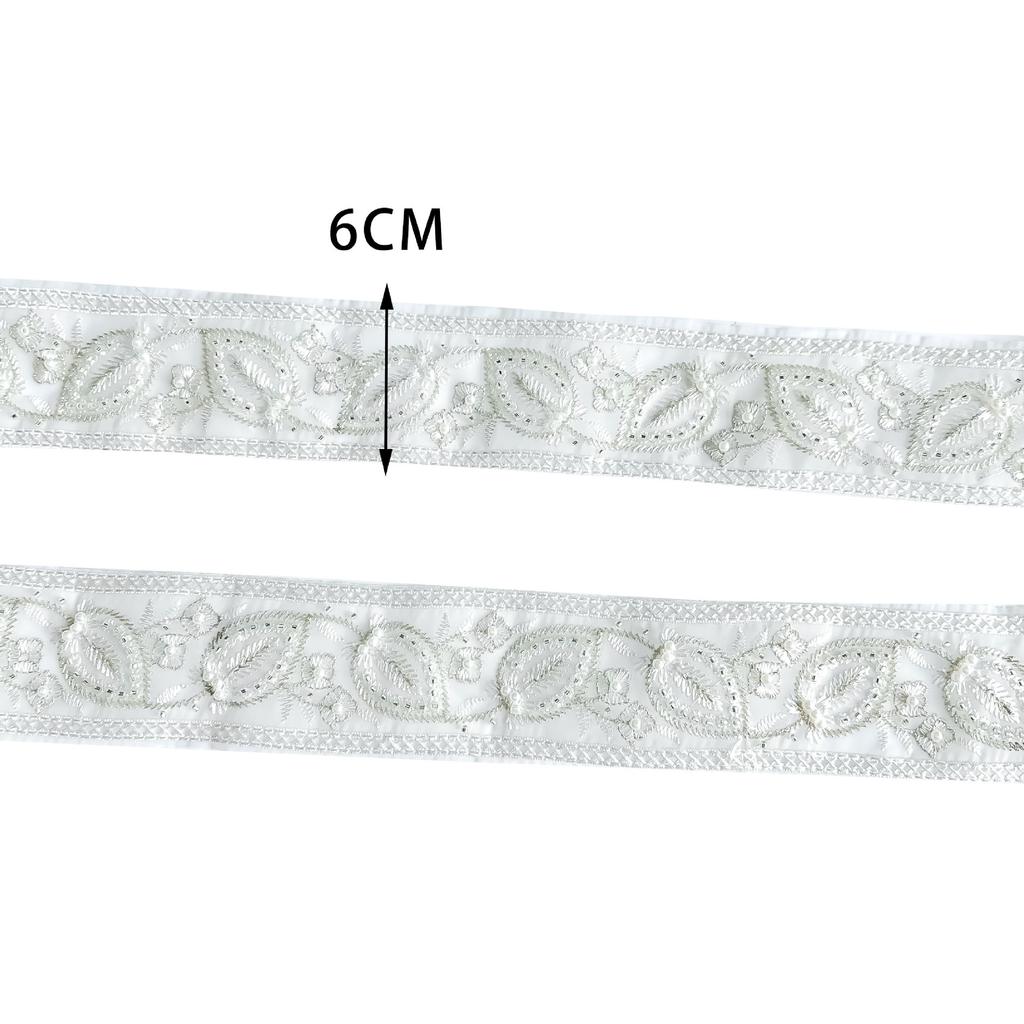 6 см Экзотический стиль Вышивка бисером Штрих-код Одежда Этническая одежда Манжеты Воротник Декоративное кружево Аксессуары