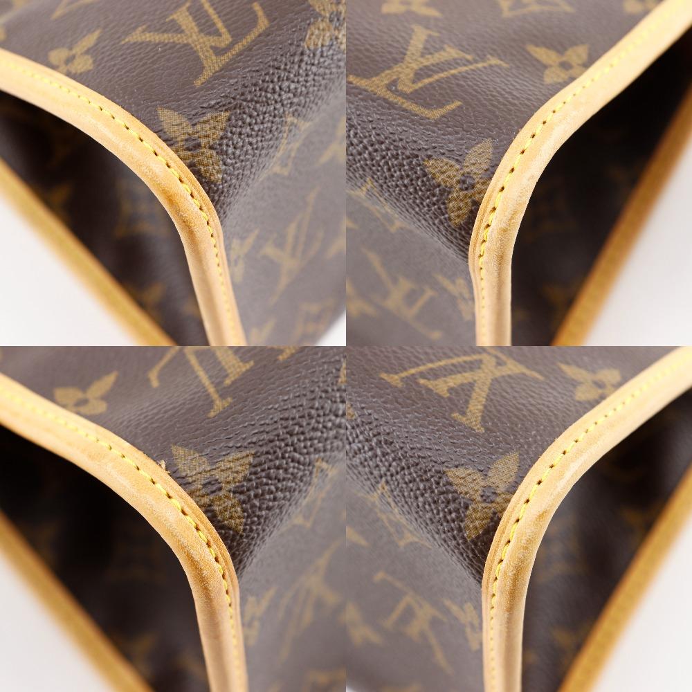 Louis Vuitton Попан крутая Сумка M40009 Коричневая Канва Monogram Женская Б/У