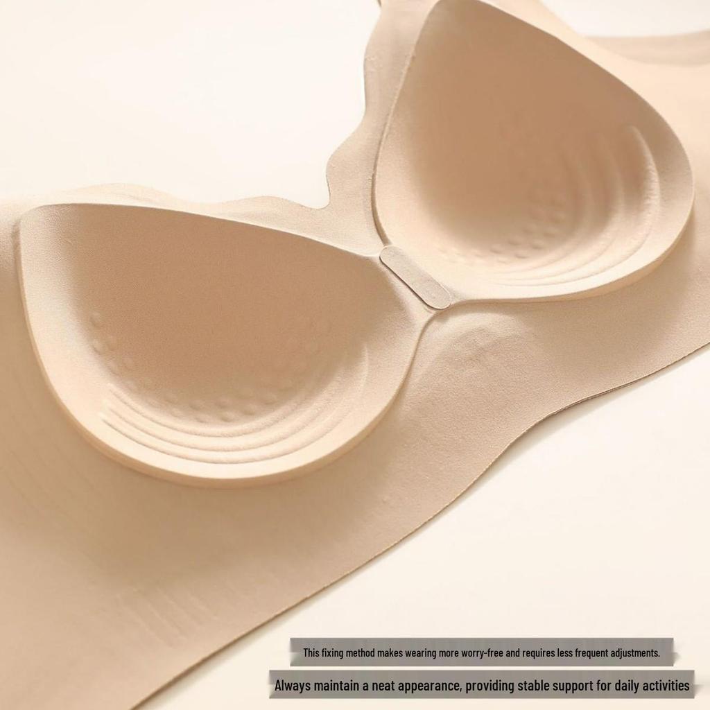 New Year Red Seamless Soft Lift Bra for Small Bust, Plus Size Support, Women's Gathered Fit