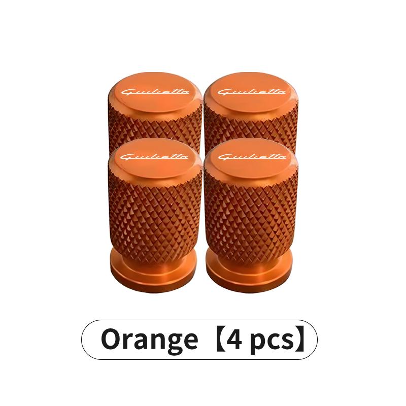 WTOM1 For Alfa Romeo 4PCS Aluminum Car Wheel Tire Valve Cap Cover Airdust Waterproof Giulietta 940 2010-2014 2015 2016 2017