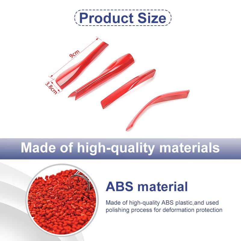 ABS Reversing Mirror Base Decoration Cover Sticker Trim For Ford Mustang 2015 Up Car Exterior Accessories