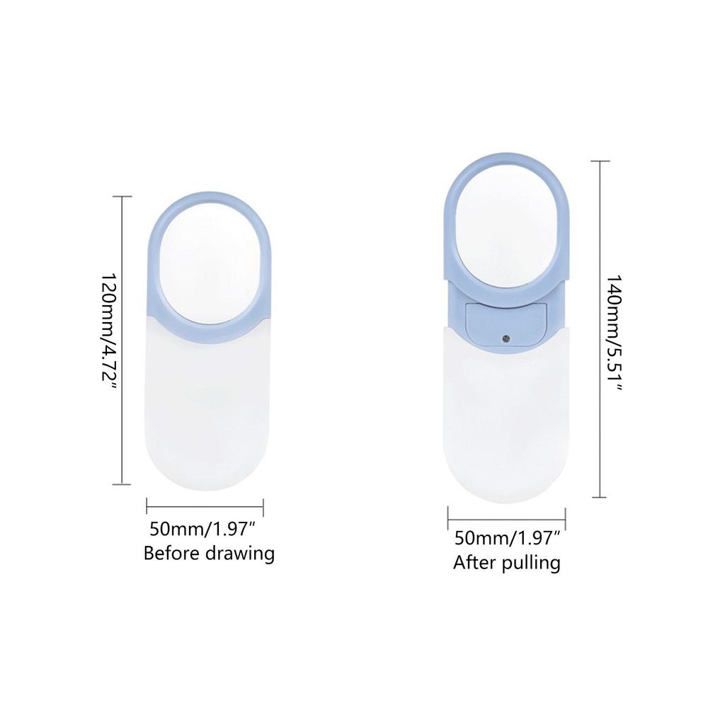 Лупа с подсветкой, 10-кратная ручная мини-лупа, светодиодная подсветка для чтения