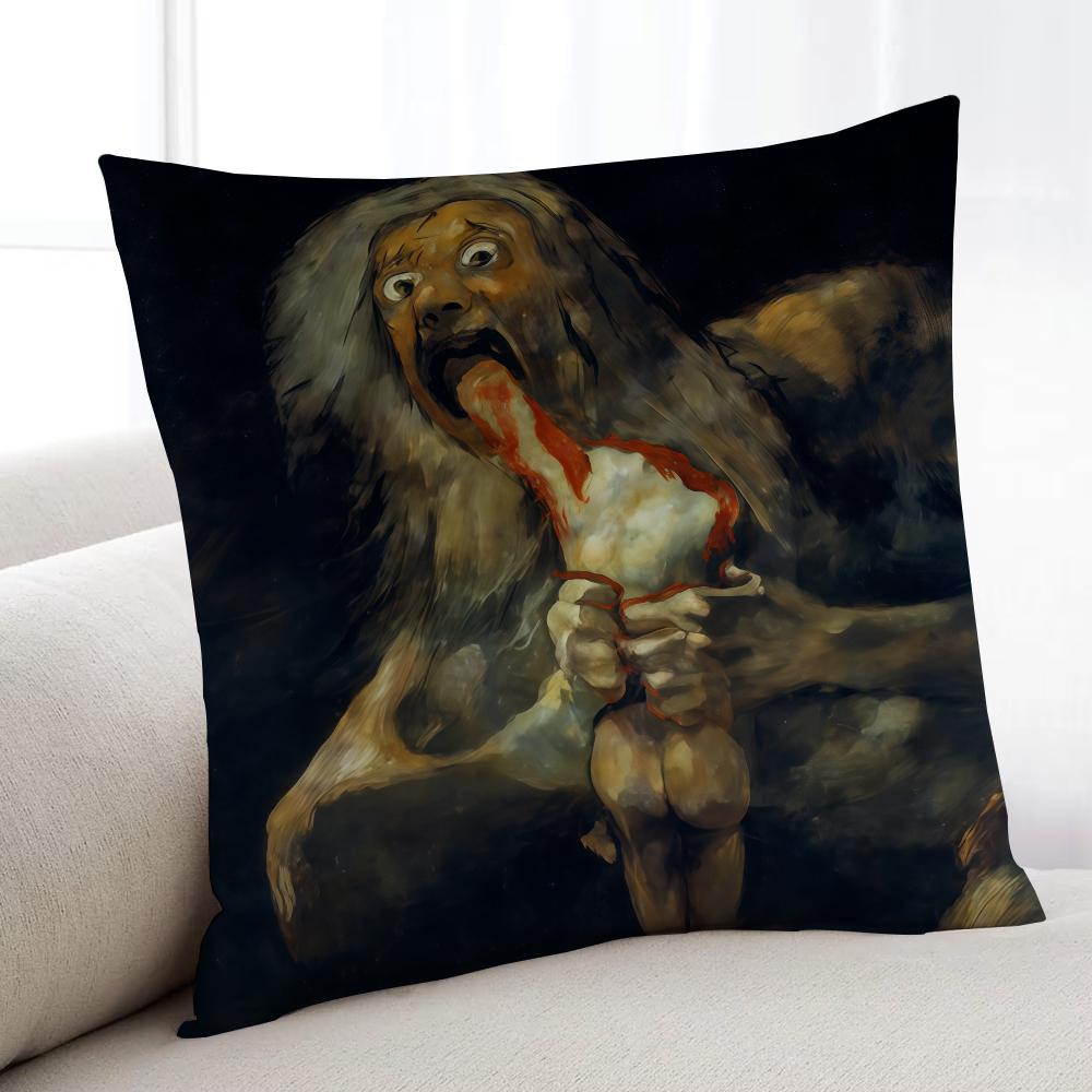 FFrancisco GGoya Spain Art cushion cover Home Bedding Sofa living Room pillowcase Simple Soft Skin Cushion Cover Party Gift
