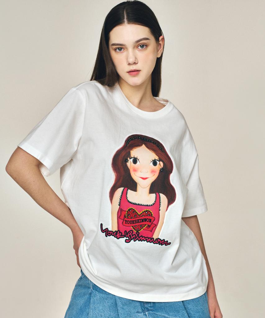 Yugsimwon Хит Футболка F Луна