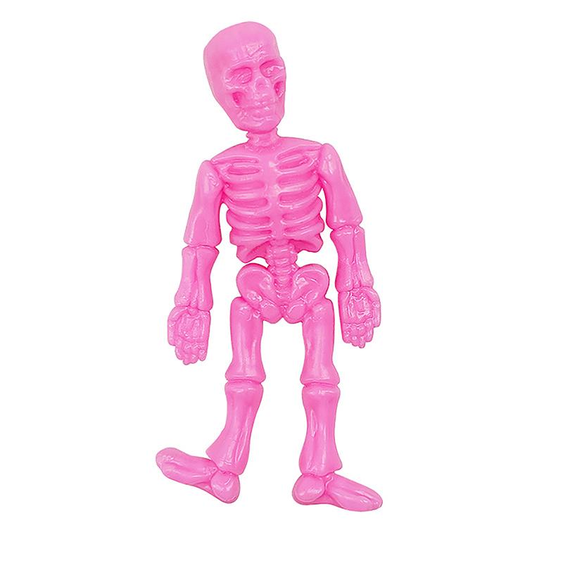 5 шт. Хэллоуин растягивающийся скелет сувениры для вечеринки Tpr мягкая резина зомби ужасы игрушка для снятия стресса Хэллоуин подарки для мужчин и детей