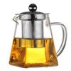 Stainless Steel Tea Strainers Scented Tea Coffee Glass Square Pot with Tea Strainers Kettle Teapot