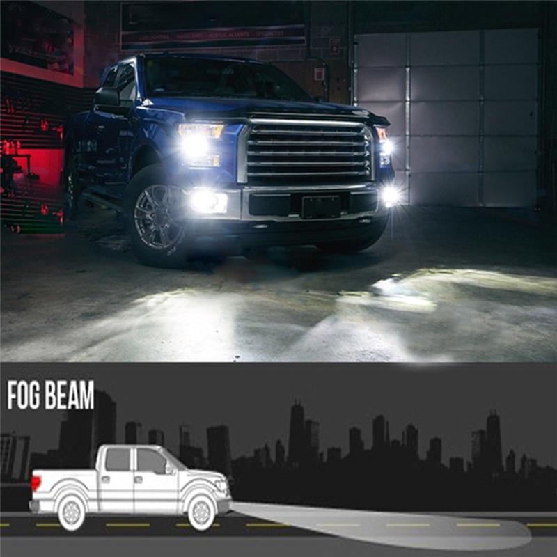 1pc 9006 HB4 100W 6000K Super White Fog Light 2323 LED Driving Bulb DRL Daytime Running Light