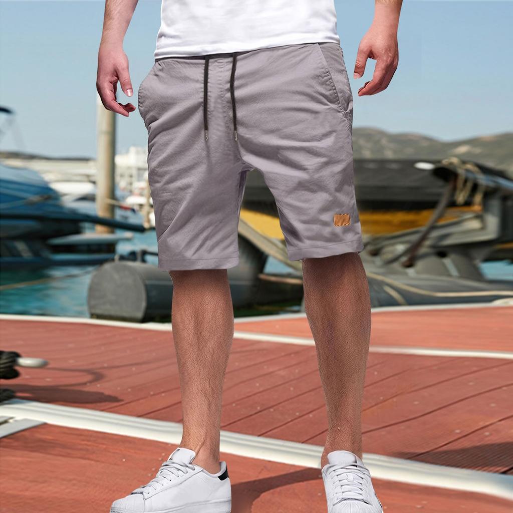 Elastic Waist Shorts Casual Shorts Summer Lightweight Shorts With Pockets