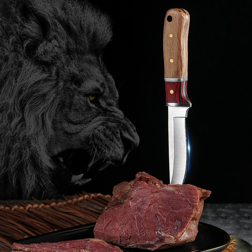 Кухонный нож из нержавеющей стали, ножи шеф-повара с чехлом из искусственной кожи, нож для чистки овощей, мяса, фруктов, кухонный инструмент