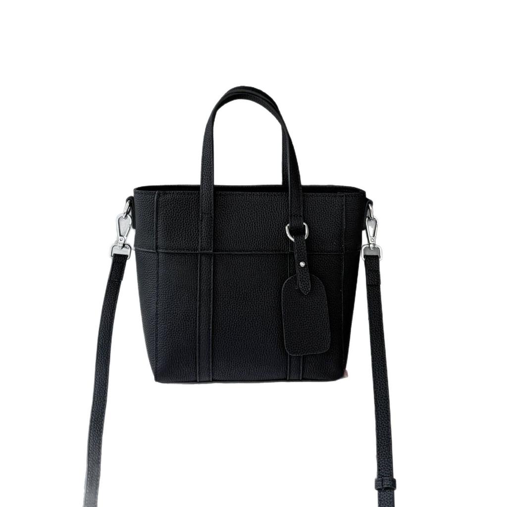 Сумка из коровьей кожи, популярная модная однотонная женская сумка через плечо, практичная переносная корзина для овощей, простая женская сумка