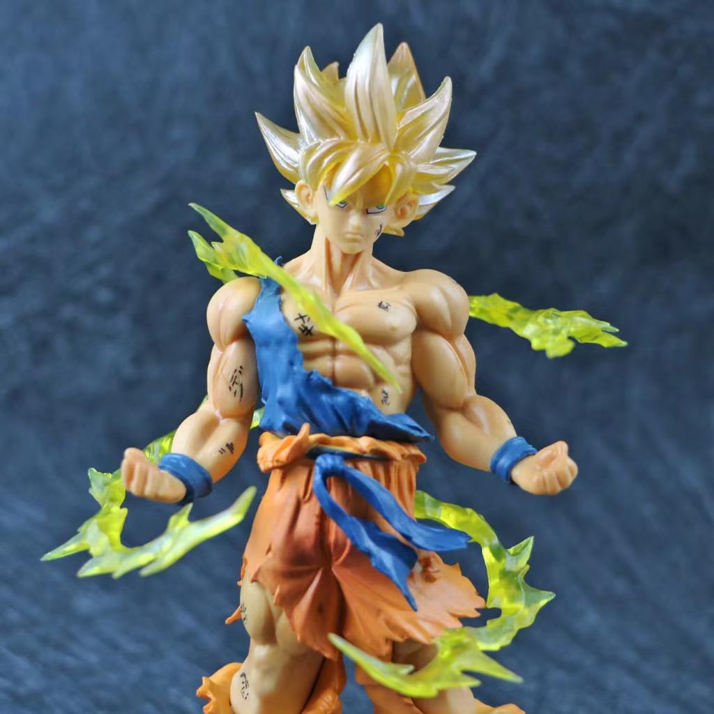 Горячая Аниме Фигурка Сон Гоку Супер Сайян из Dragon Ball 17 см / 6,69 дюйма Фигурка Гоку DBZ Фигурка-Игрушка Подарки Коллекционные Фигурки для Детей