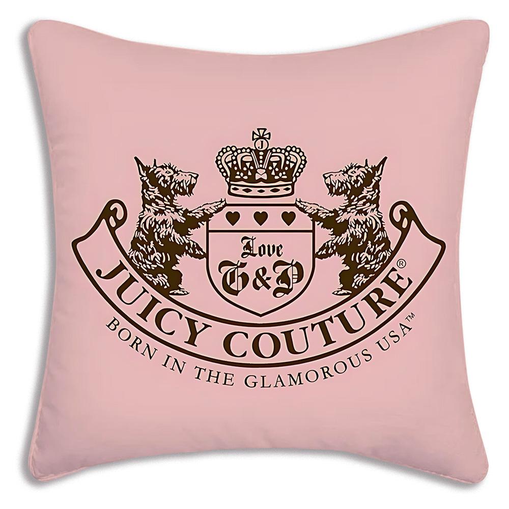 Модные розовые наволочки J-Juicys C-Couture Мультяшные декоративные чехлы для дивана Домашние двусторонние чехлы из короткого плюша Милые чехлы для подушек