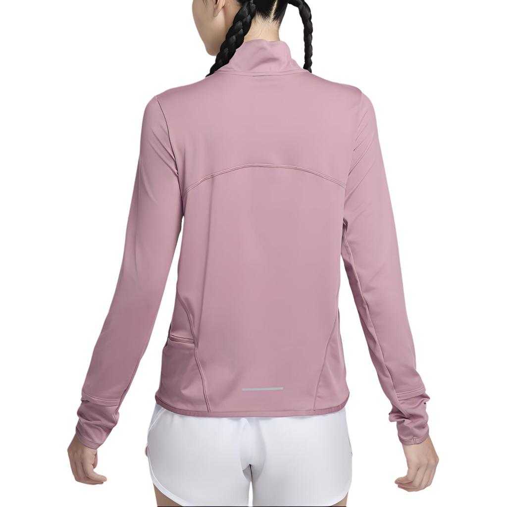 Nike Женская футболка для бега Dri FIT Swift Element с защитой от УФ, серо-фиолетовый/Серебристый Reflective FB4317-523