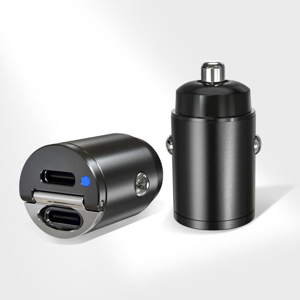 Сверхбыстрая зарядка, язычок для вытягивания, двойной USB автомобильный прикуриватель, адаптер Type - C+PD, 30WPD зарядное устройство+QC/PD+PD автомобильное зарядное устройство QC 3.0