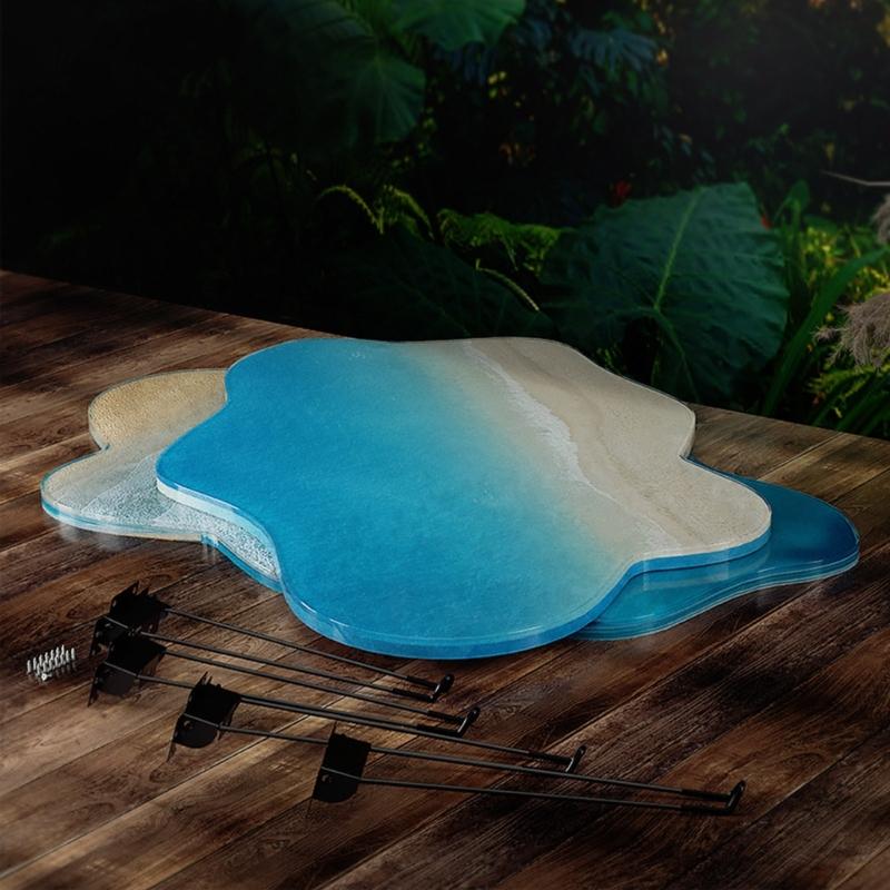 Речной стол, силиконовая форма неправильной формы, настольная капля, клей, смола, эпоксидная глина, ремесло, сделай сам, орнамент, инструменты для изготовления ювелирных изделий