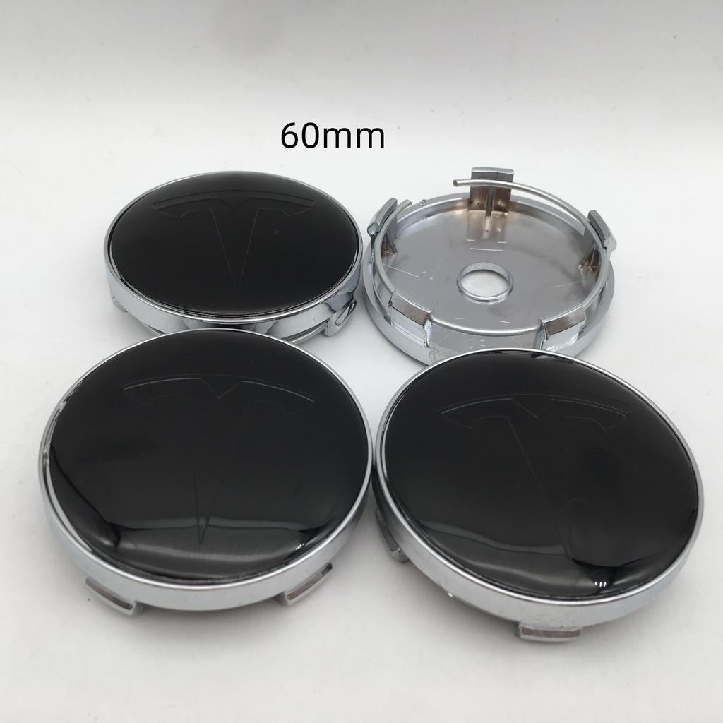AAAIK1 20pcs 56mm 60mm 68mm For Tesla Model 3 Model Y Model S X Car emblem Wheel hub Center Cap Badge covers Decals Styling accessories