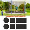 6Pcs/Set Trampoline Patch Repair Kit Self-Adhesive Round Square Rectangular Patches for Repairing Holes Tears In Trampoline Mat