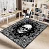1PC Skull Paisley Extra Large Non Slip Floor carpet, Office, family, bedroom Large Area Rug Indoor Rugs, Vibrant Colors