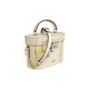Coach Basquiat Collaboration Kay 20 Graffiti Print Leather Box Bag Women handbags Wheat C5655-IMOQY