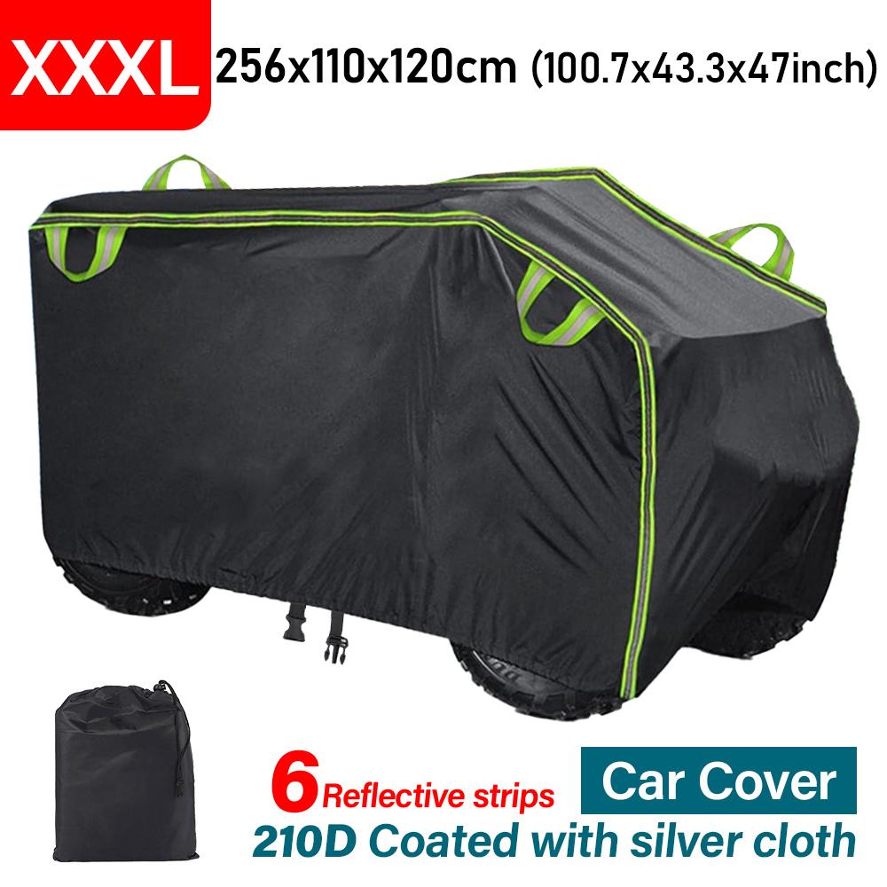 Черный утолщенный 210D M L XL XXL XXXL Чехол для квадроцикла ATV Универсальный Водонепроницаемый Мотоцикла Транспортного средства Скутера Картинга Мотоцикла Чехлы