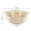 Hot Pot Dish Rotating 6-compartment Detachable Fruit Vegetable Plate for Hot Pot Side Dish Food Grade Kitchen Tool with Divided