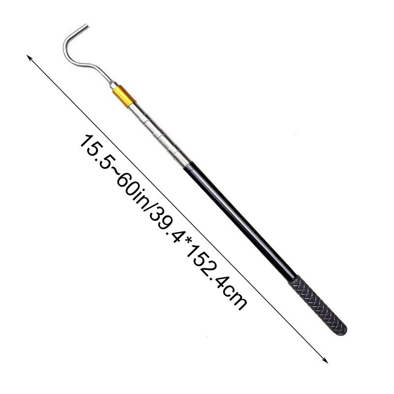 Тент тент тяговый стержень выдвижной металлический шест открыватель тента автофургона портативный многосекционный запирающийся тяговый стержень с резиновой ручкой