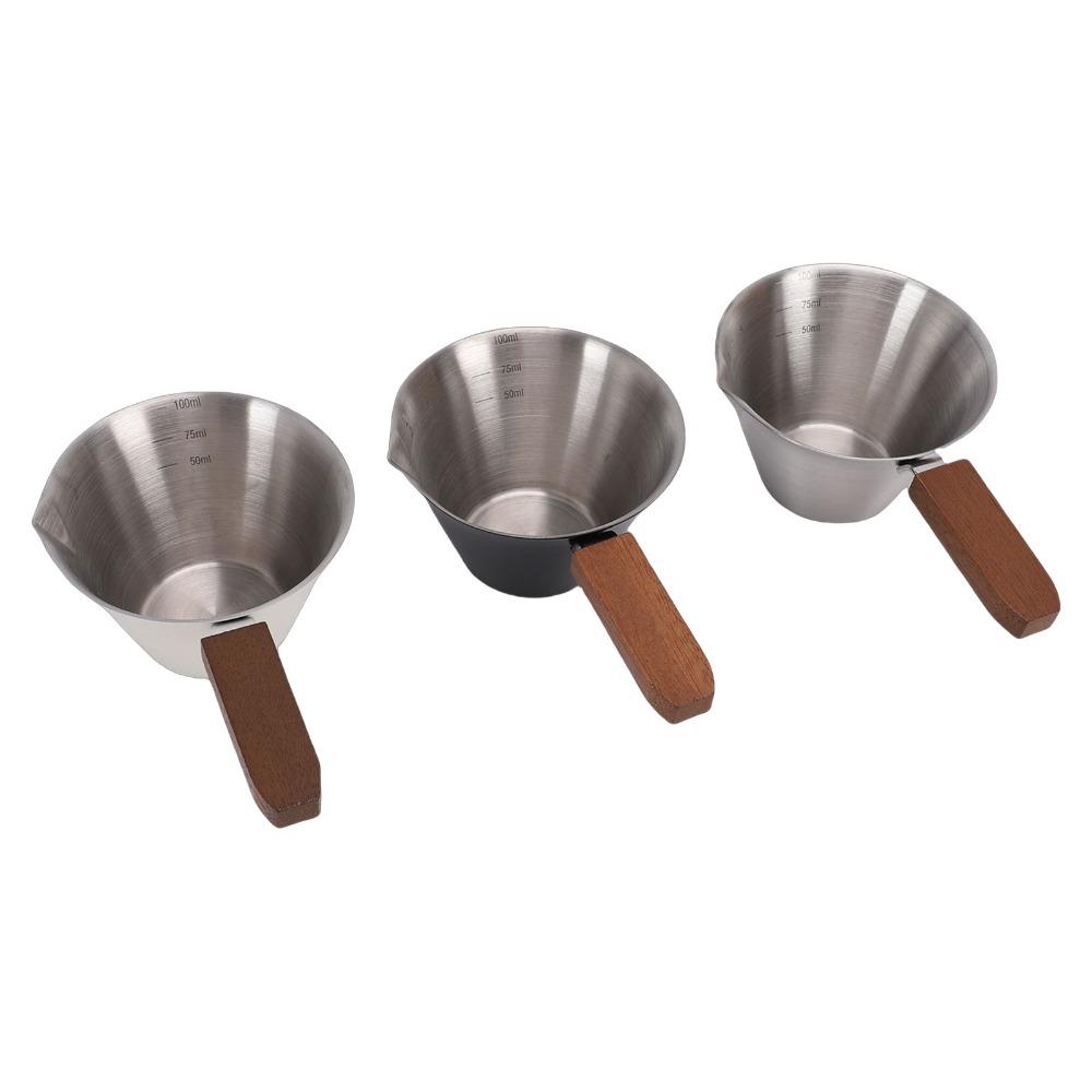 304 Stainless Steel Measuring Cup Set 100ml Capacity Multipurpose Measuring Tool For Coffee
